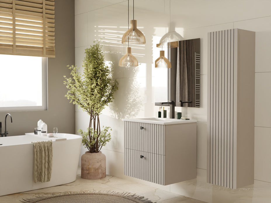 TIGO - meuble de salle de bain 2 tiroirs avec vasque
