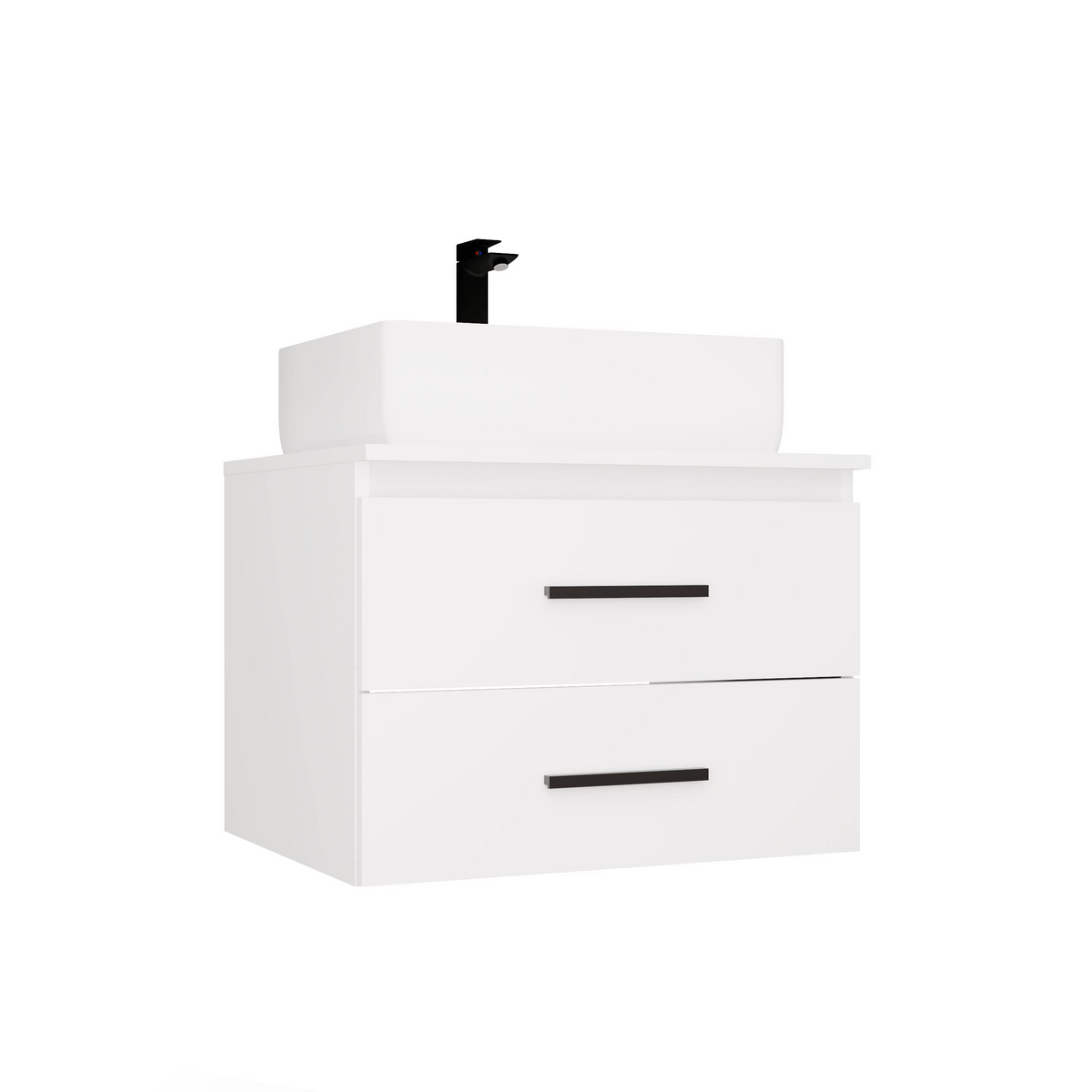 NEL 60 - meuble de salle de bain 2 tiroirs 60cm