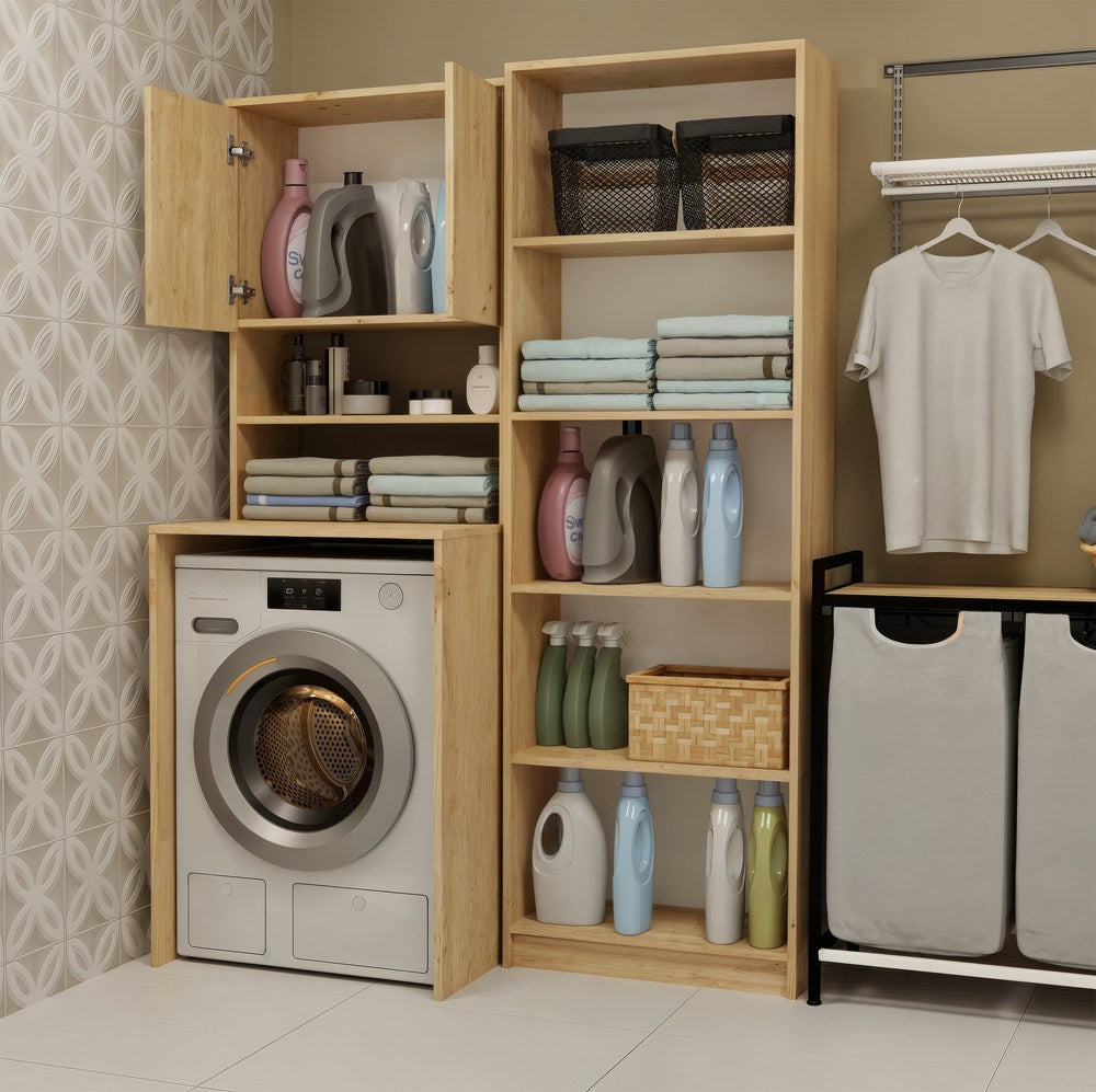 POLA MULTI - Meuble de salle de bain au-dessus de la machine à laver, colonne, étagère