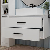 NEL - meuble de salle de bain 2 tiroirs 80cm