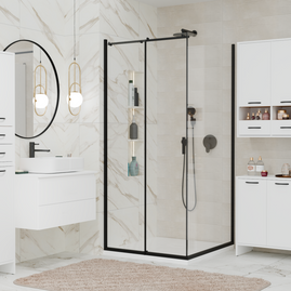 NINA 1D - Armoire de salle de bain 3 tablettes et 1 porte