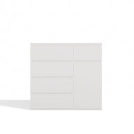 1D5S Commode - 1 porte à 5 tiroirs pour salon, chambre ou chambre d'amis