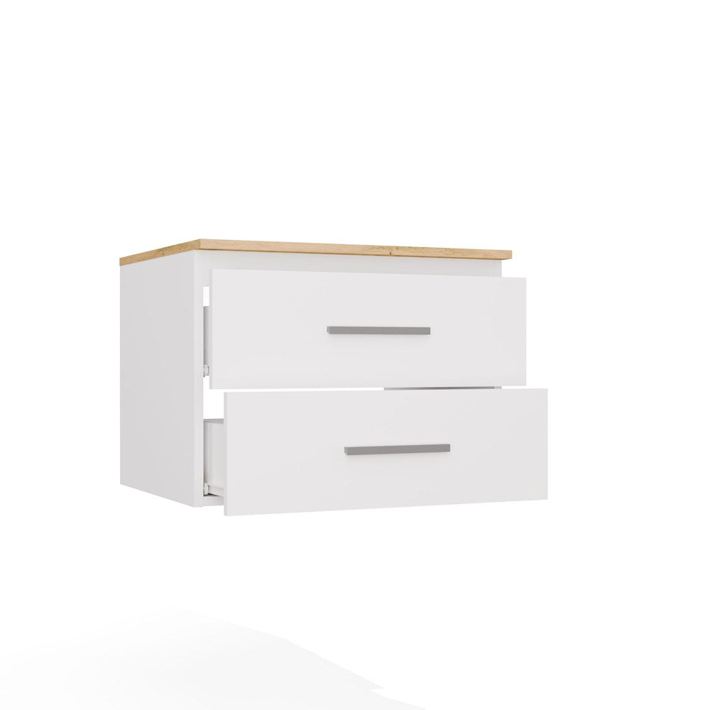 NEL 60 - meuble de salle de bain 2 tiroirs 60cm