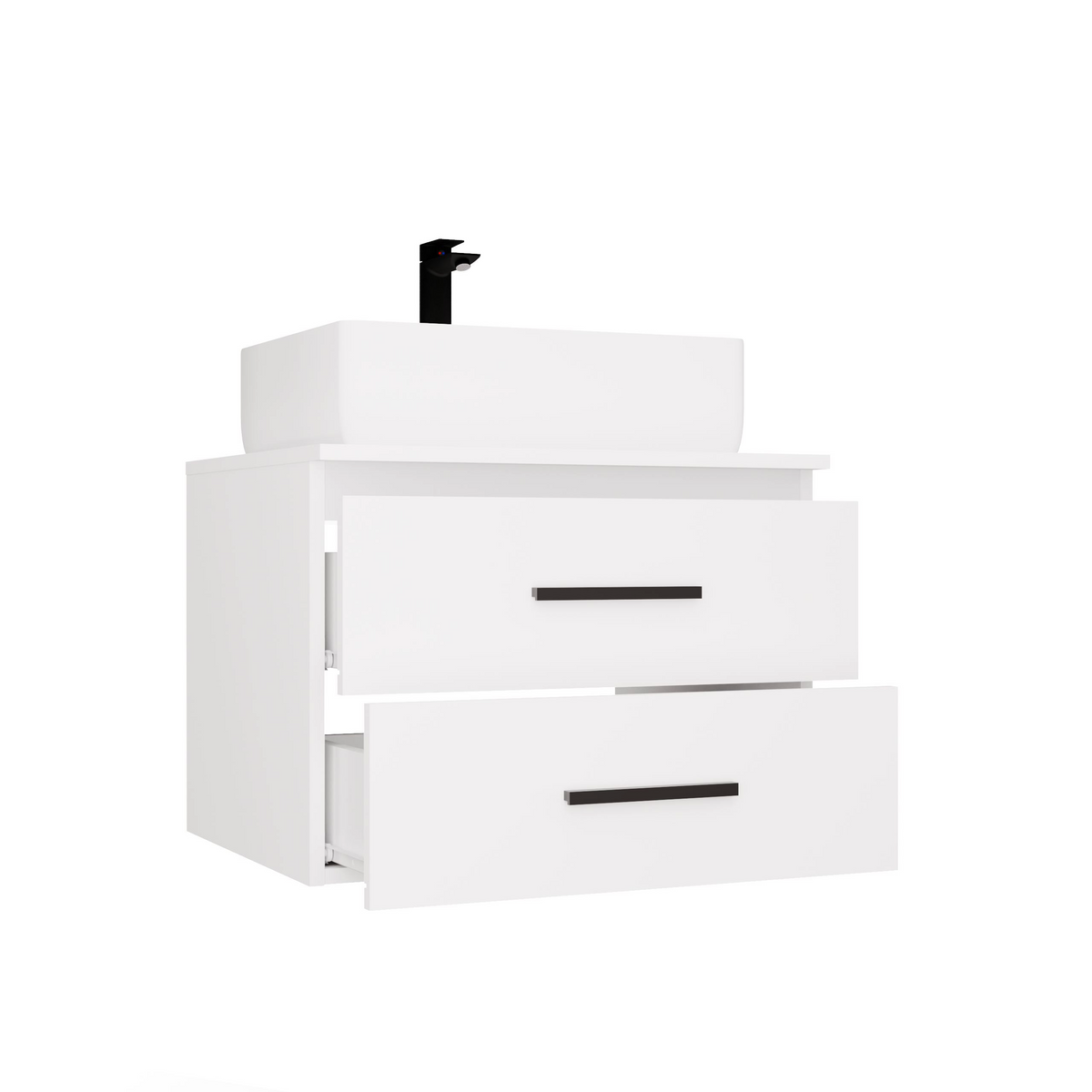 NEL 60 - meuble de salle de bain 2 tiroirs 60cm