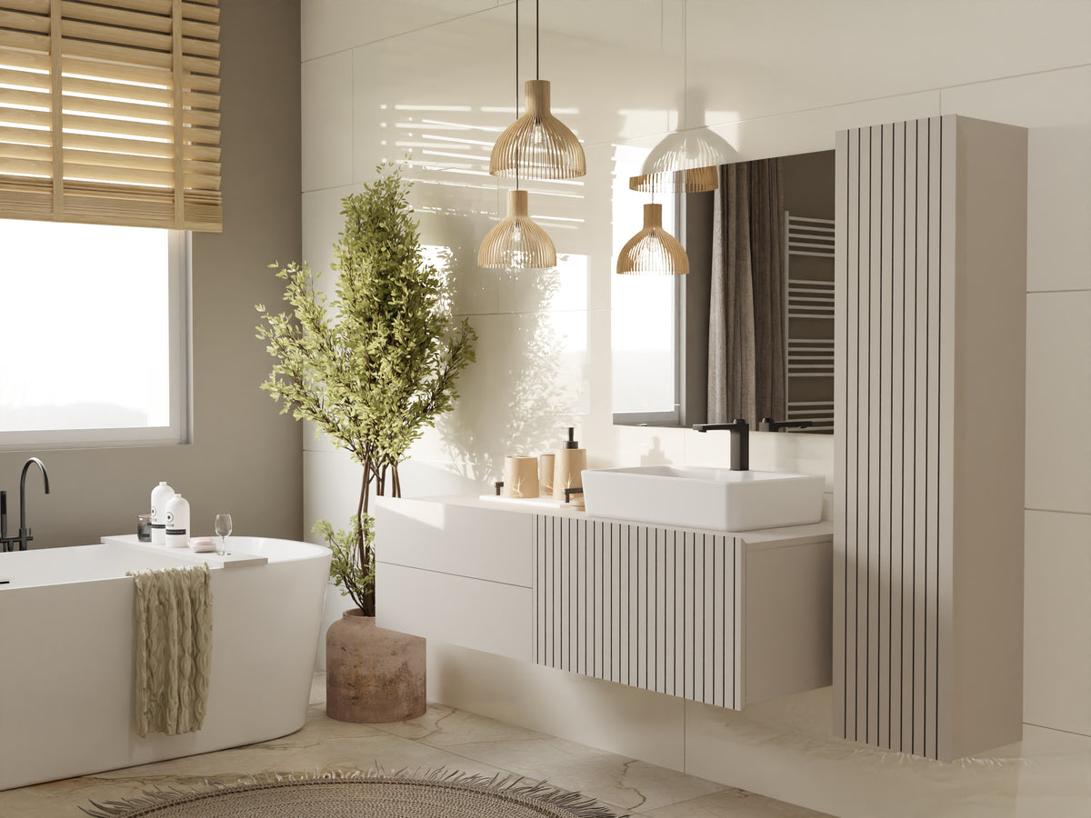 TIGO - meuble de salle de bain 2 tiroirs sans vasque