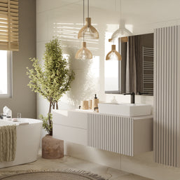 TIGO - meuble de salle de bain 2 tiroirs sans vasque