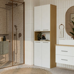 NEL 60 - meuble de salle de bain 2 tiroirs 60cm