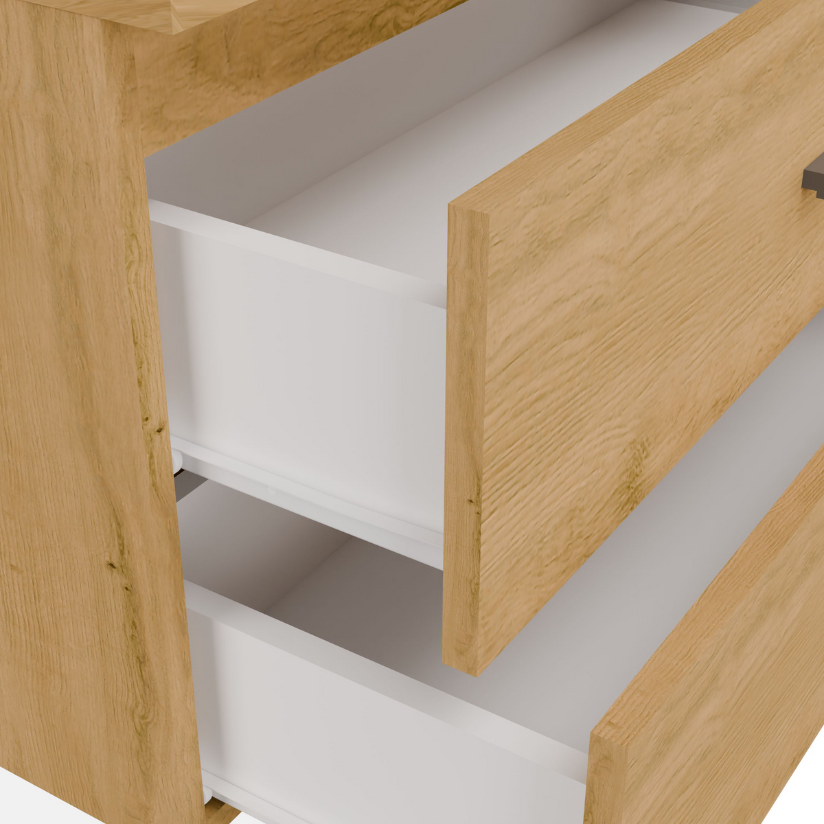 NEL 60 - meuble de salle de bain 2 tiroirs 60cm
