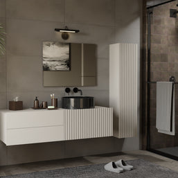 TIGO - meuble de salle de bain 2 tiroirs sans vasque