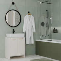 NINA 2DUM - Meuble de salle de bain sous lavabo 2 portes
