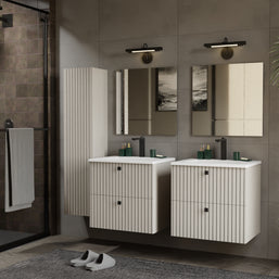 TIGO - meuble de salle de bain 2 tiroirs avec vasque