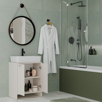 NINA 2DUM - Meuble de salle de bain sous lavabo 2 portes
