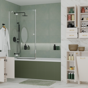 NINA 1D - Armoire de salle de bain 3 tablettes et 1 porte