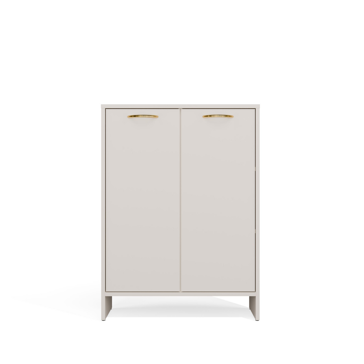 NINA 1K1D - Armoire de salle de bain panier à linge 3 étagères et 2 portes