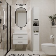 NEL 60 - meuble de salle de bain 2 tiroirs 60cm