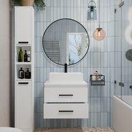 NEL 60 - meuble de salle de bain 2 tiroirs 60cm