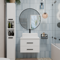 NEL 60 - meuble de salle de bain 2 tiroirs 60cm