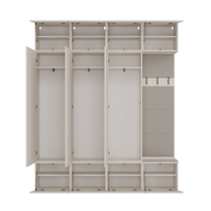 HAGA IV 3SZ1W - Ensemble d’entrée avec 3 armoires + porte-manteau + banc