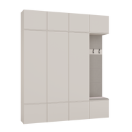 HAGA IV 3SZ1W - Ensemble d’entrée avec 3 armoires + porte-manteau + banc