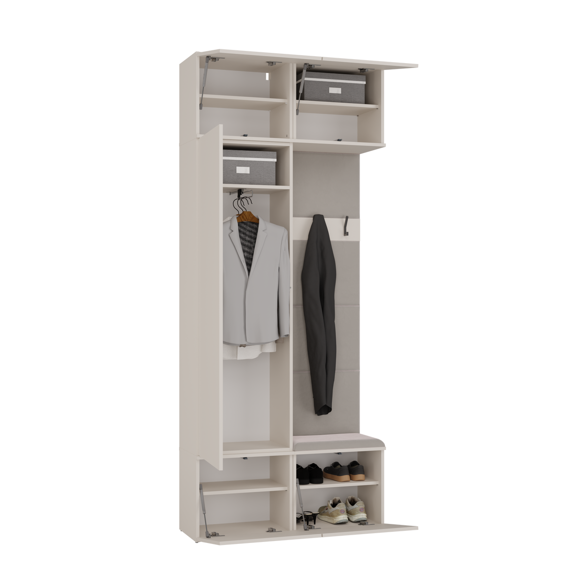 HAGA II 1SZ1W - Armoire avec cintre et siège