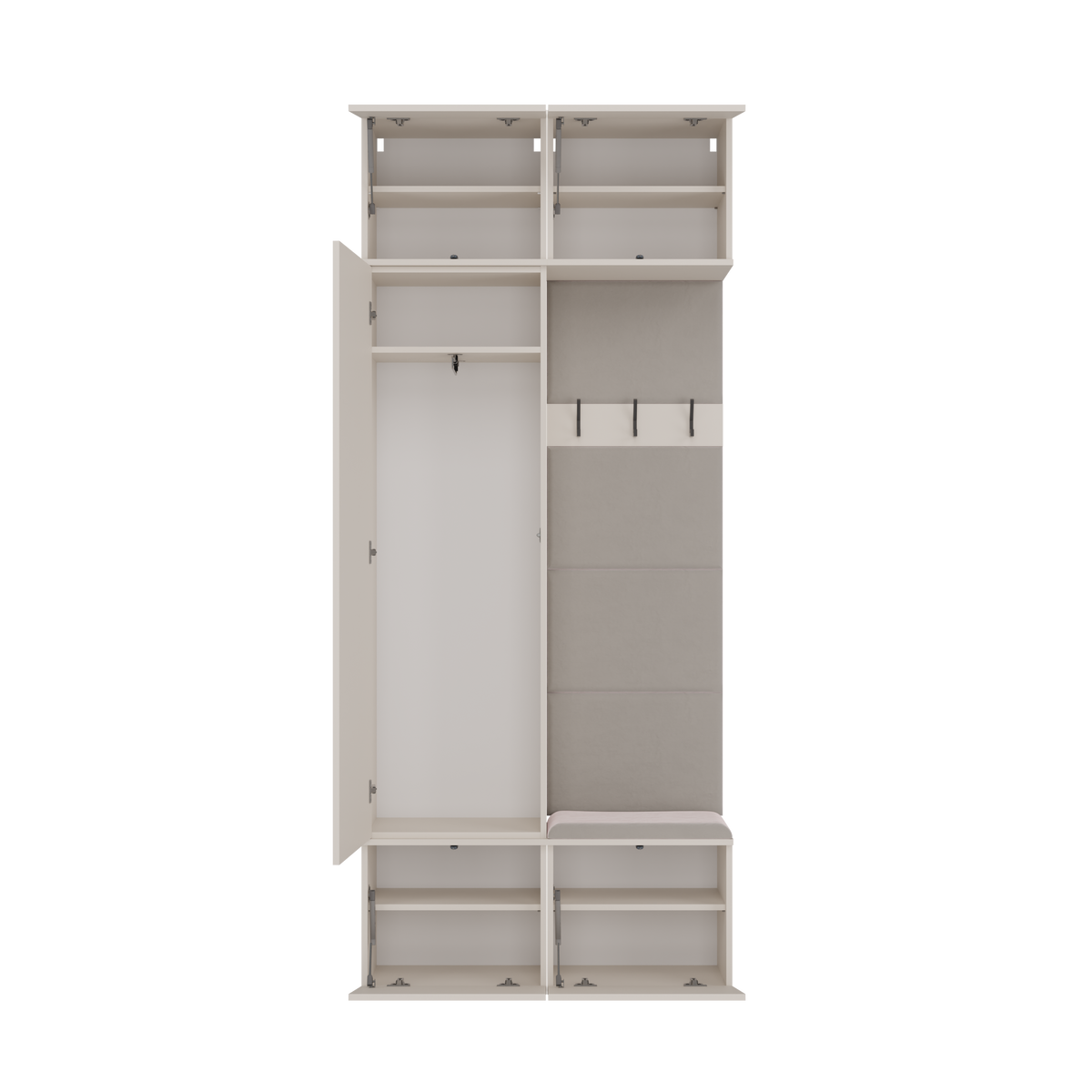HAGA II 1SZ1W - Armoire avec cintre et siège