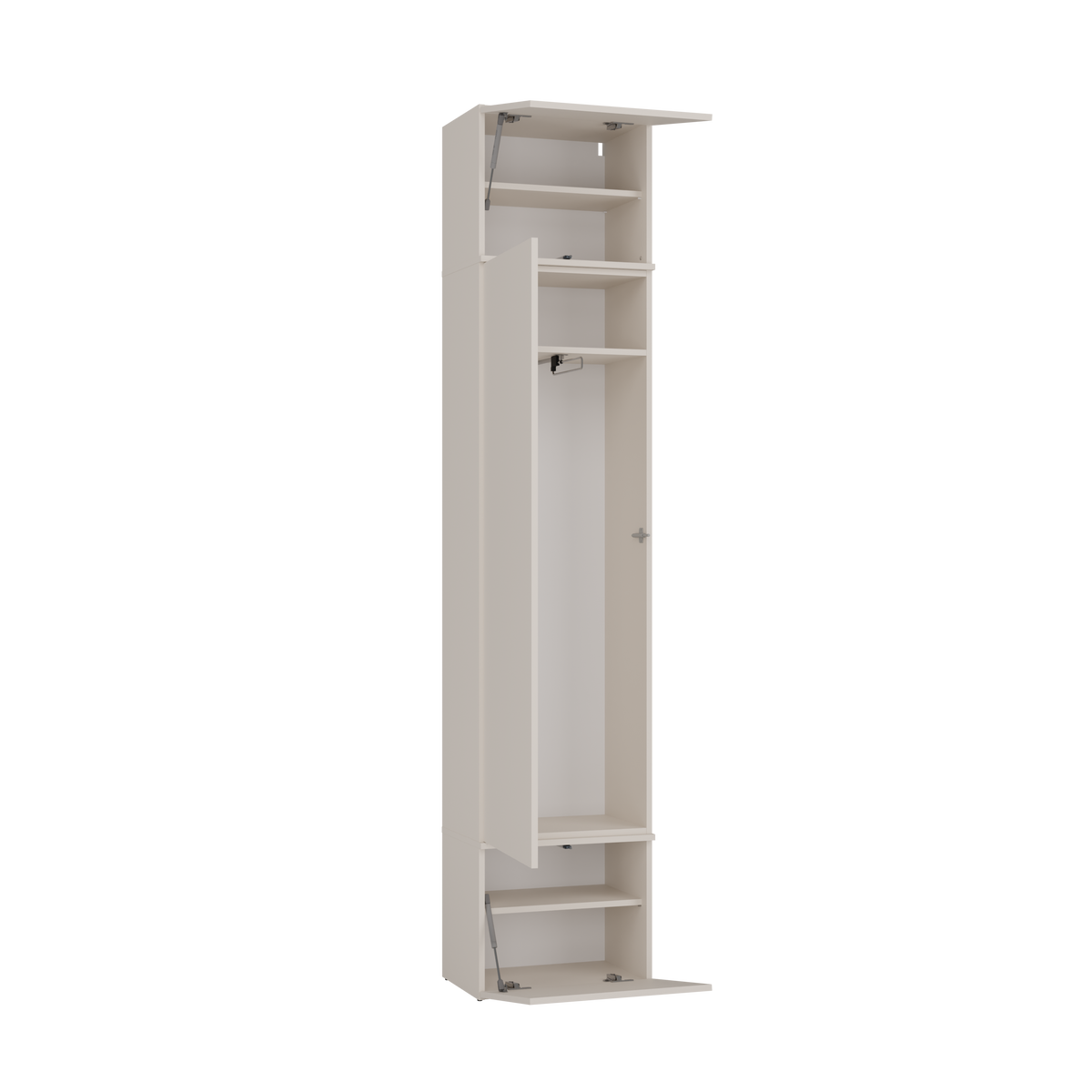 HAGA III 1 SZ2W- Ensemble d’entrée avec 1 armoire + 2 porte-manteaux 6 crochets