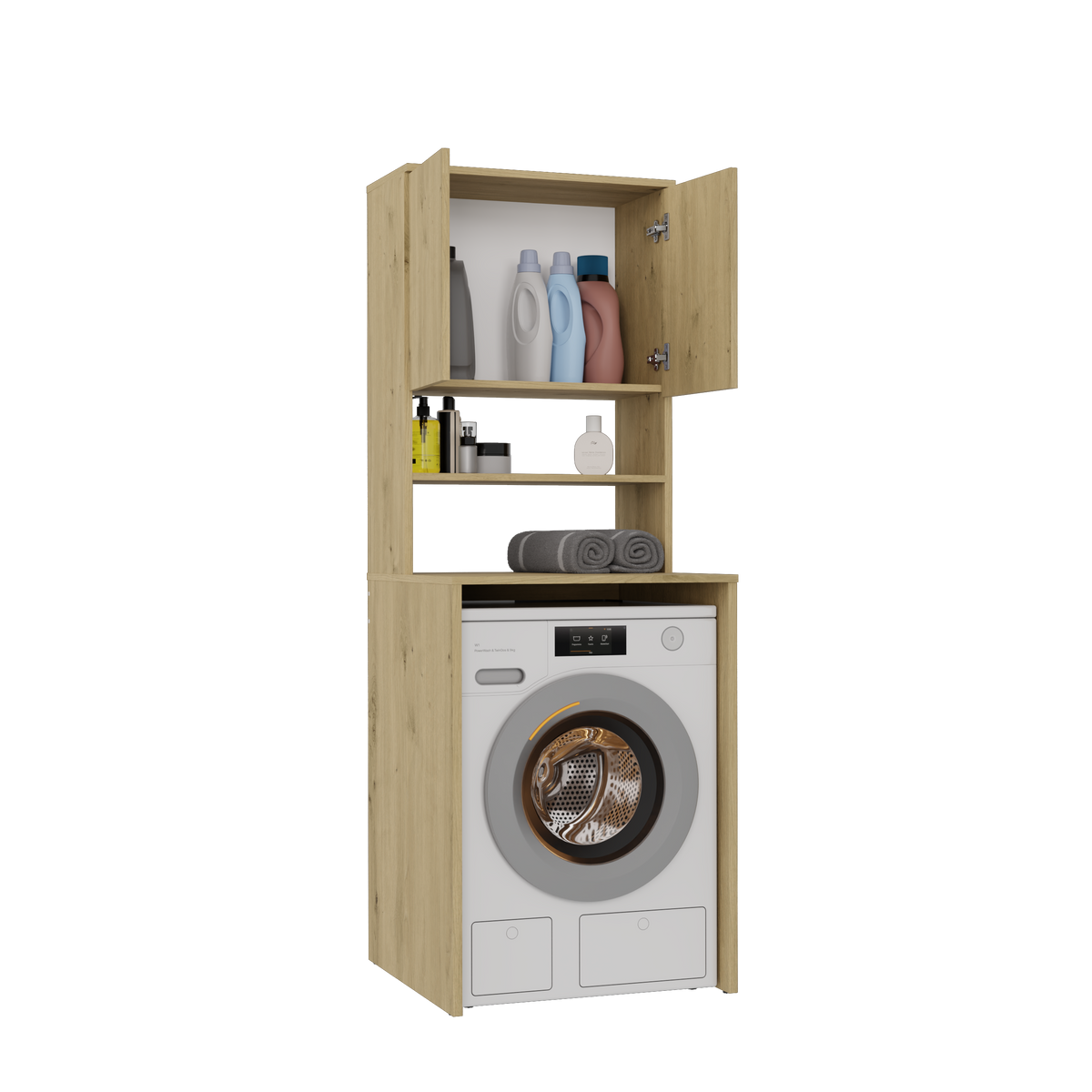 POLA MULTI - Meuble de salle de bain au-dessus de la machine à laver, colonne, étagère