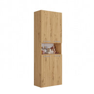 NEL 2K DK - Armoire de salle de bain 2 paniers à linge