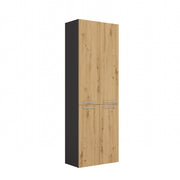 NEL 1K DD - Armoire de salle de bain avec panier à linge