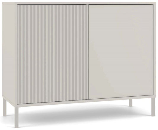 KAMARO - Commode moderne 4 étagères et 2 portes