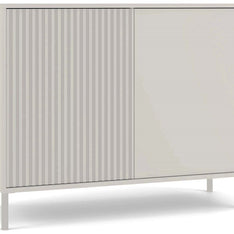 KAMARO - Commode moderne 4 étagères et 2 portes