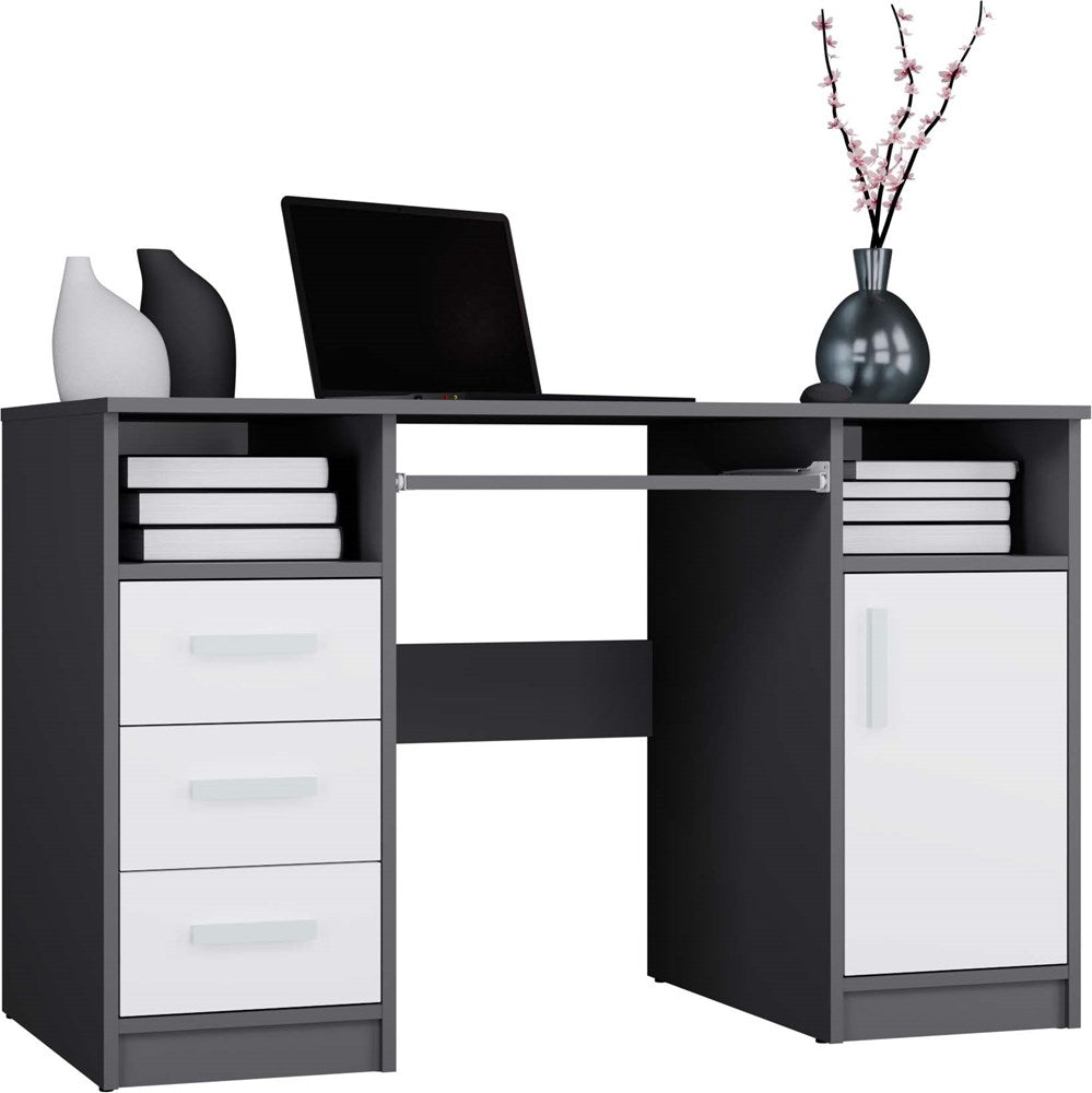 DELTA - Bureau 120cm 3 tiroirs