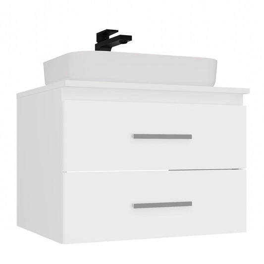 NEL - meuble de salle de bain 2 tiroirs 60cm