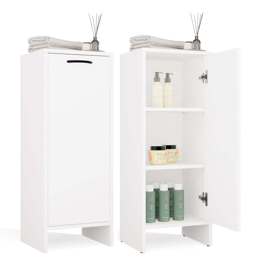 NINA 1D - Armoire de salle de bain 3 tablettes et 1 porte