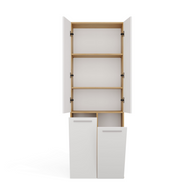 NEL 2K DD - Armoire de salle de bain 2 paniers à linge