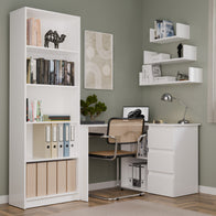 NICEA DROIT Bureau d'angle avec 3 tiroirs