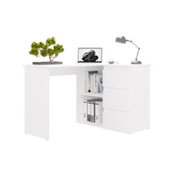 NICEA DROIT Bureau d'angle avec 3 tiroirs
