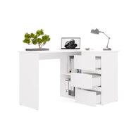 NICEA DROIT Bureau d'angle avec 3 tiroirs