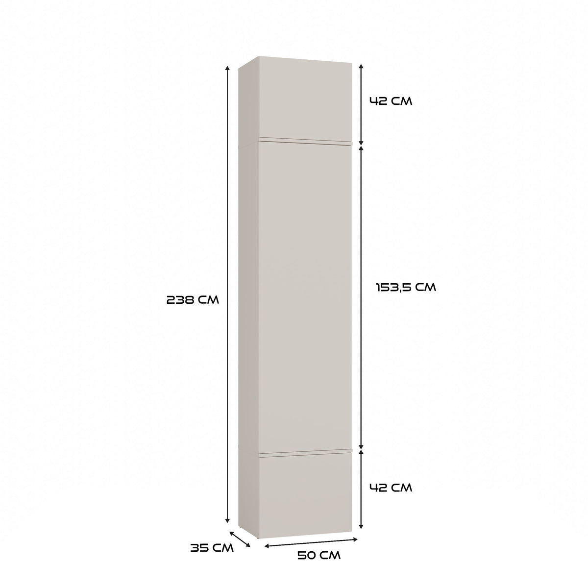 HAGA 1 SZ - Armoire d'entrée ou couloir à 3 portes