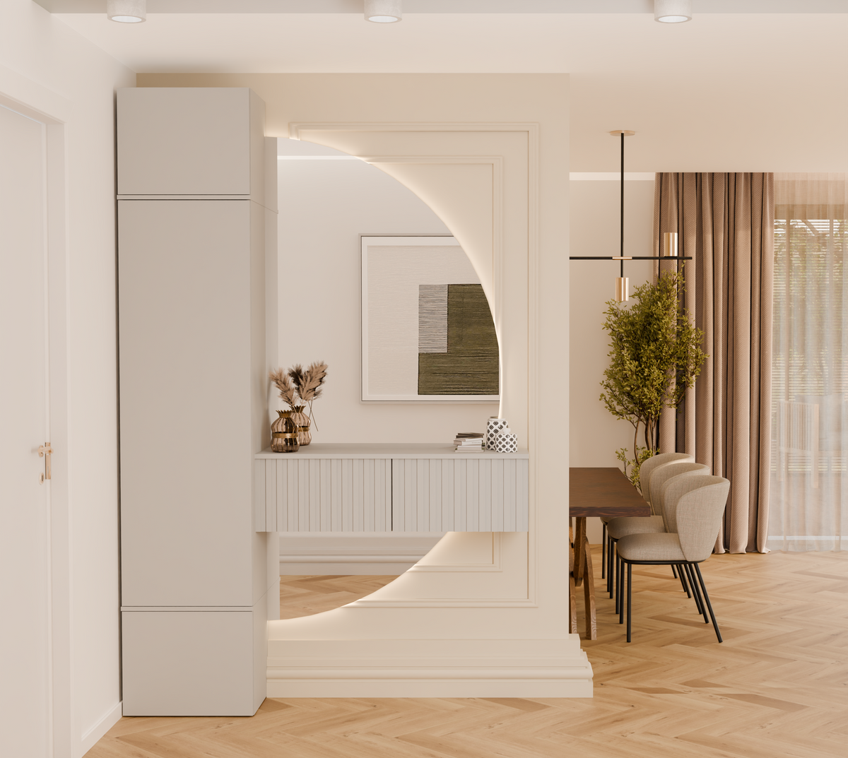 HAGA 1 SZ - Armoire d'entrée ou couloir à 3 portes