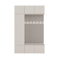 HAGA III 1 SZ2W- Ensemble d’entrée avec 1 armoire + 2 porte-manteaux 6 crochets