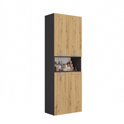 MOBY - Armoire de salle de bain 2 paniers à linge