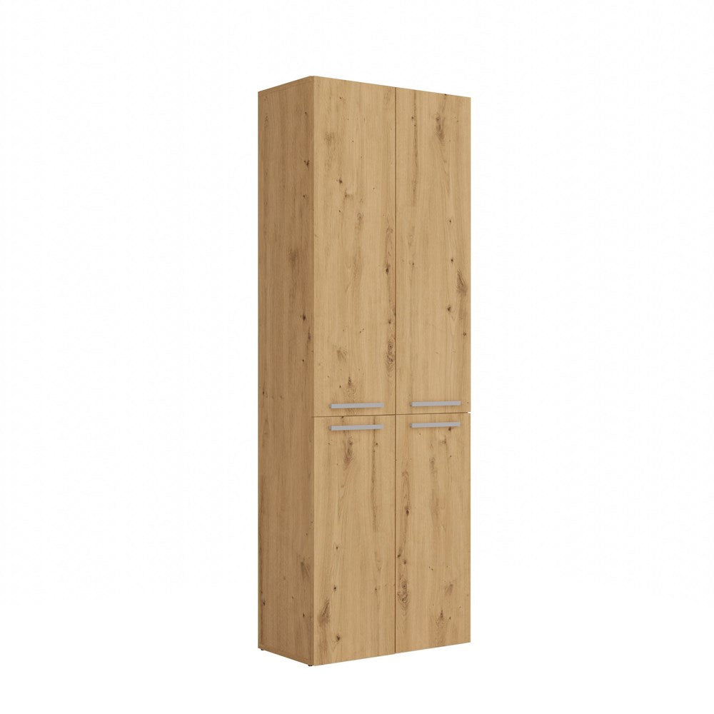 NEL 1K DD - Armoire de salle de bain avec panier à linge