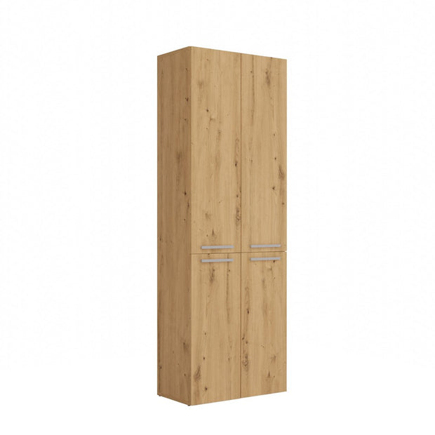 NEL 1K DD - Armoire de salle de bain avec panier à linge