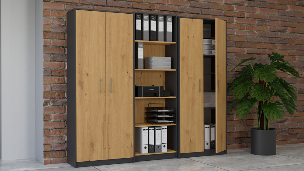 OLIV 2D - Armoire 8 étagères