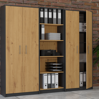 OLIV 2D - Armoire 8 étagères