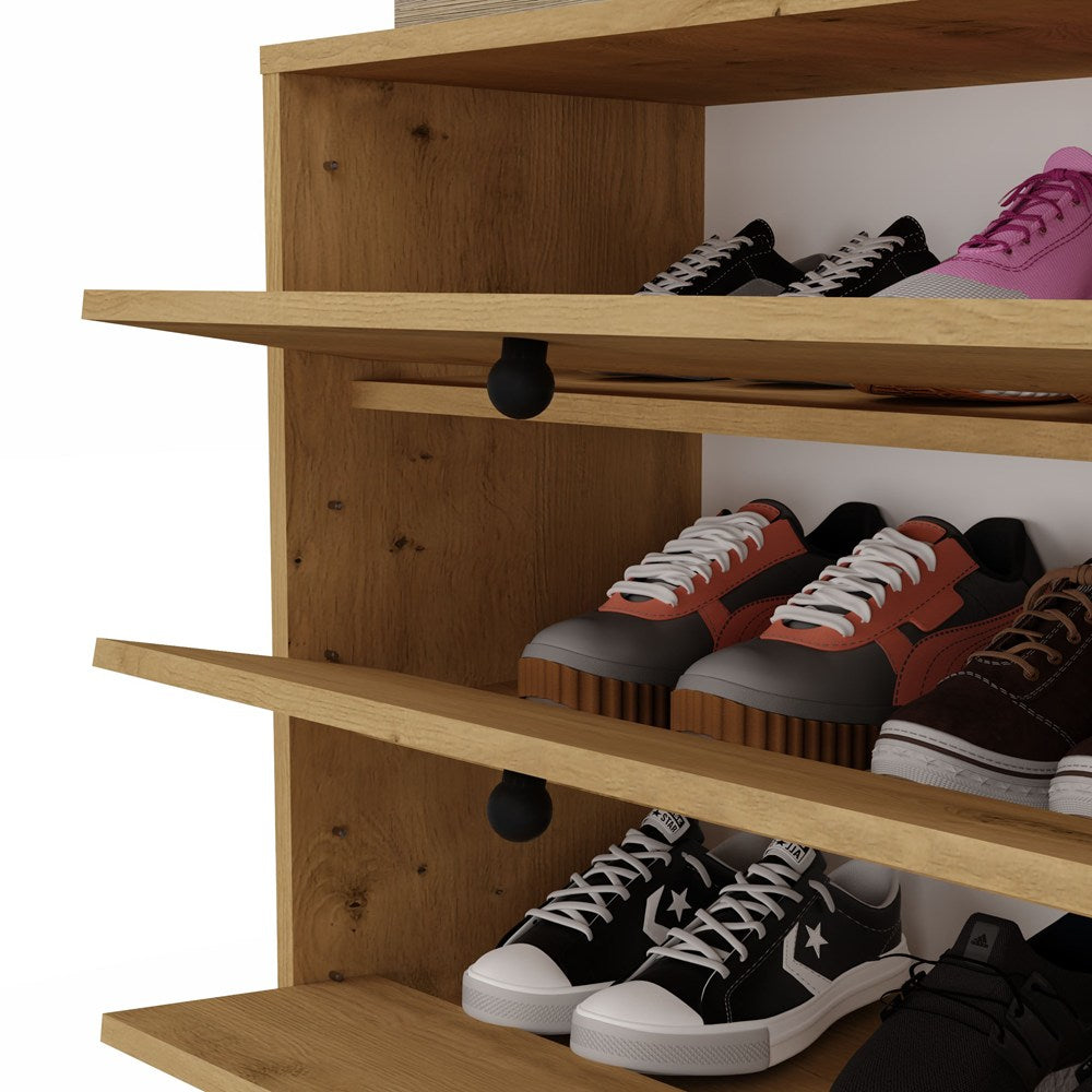 LOKA - Meuble à chaussures 4 abattants