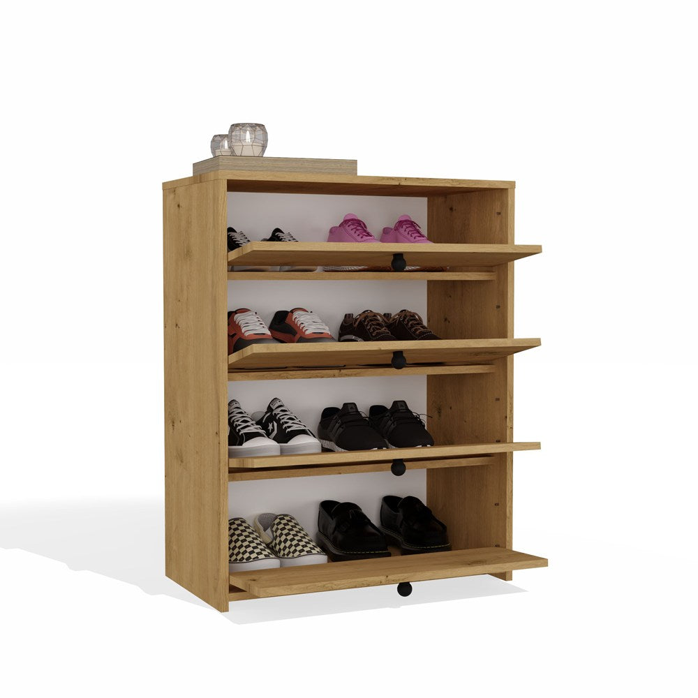LOKA - Meuble à chaussures 4 abattants