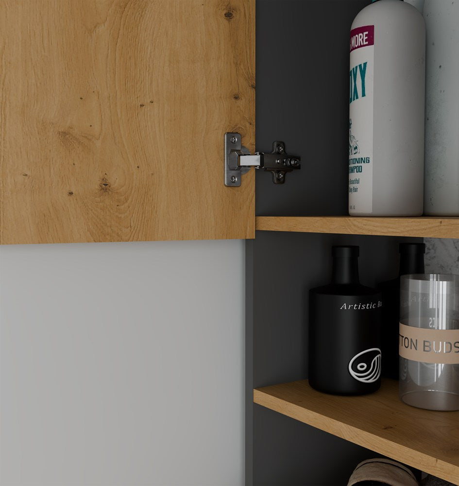 POLA MULTI - Meuble de salle de bain au-dessus de la machine à laver, colonne, étagère