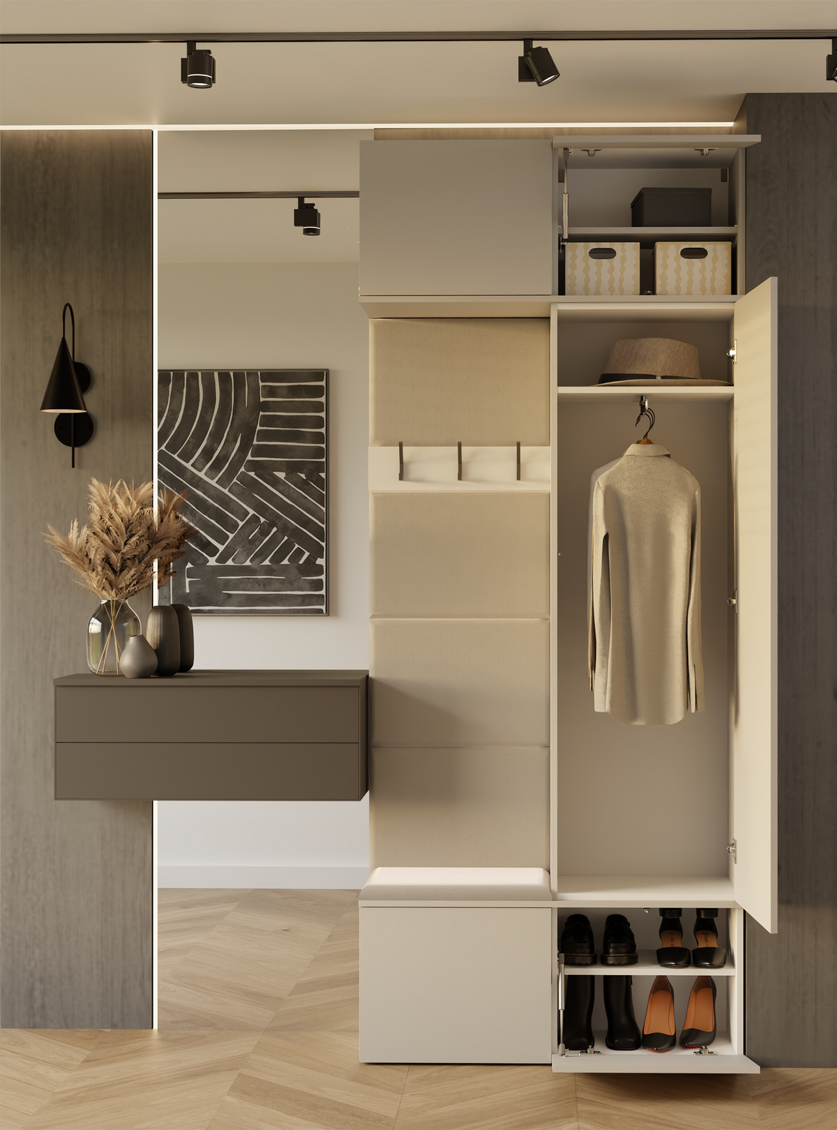 HAGA II 1SZ1W - Armoire avec cintre et siège